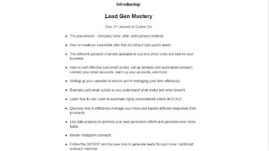 Zarak C – Lead Gen Mastery