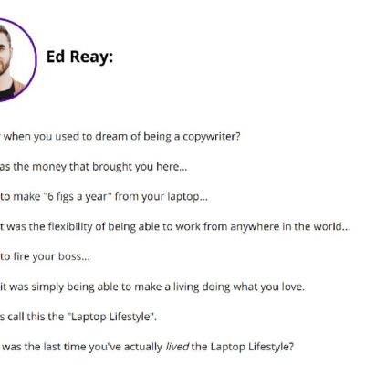 Ed Reay - Lifestyle Copywriter Client-acquisition System