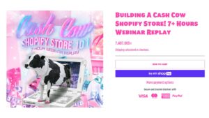 Jax Aigner - Building A Cash Cow Shopify Store! 7 + Hours Webinar Replay